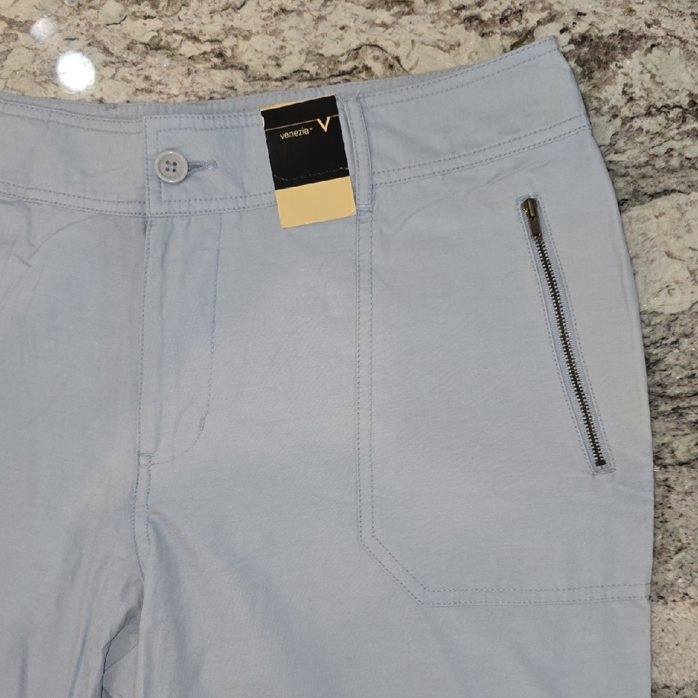 Vintage Venezia Light Blue Cargo Pants NWT Size 14 - Picture 10 of 15